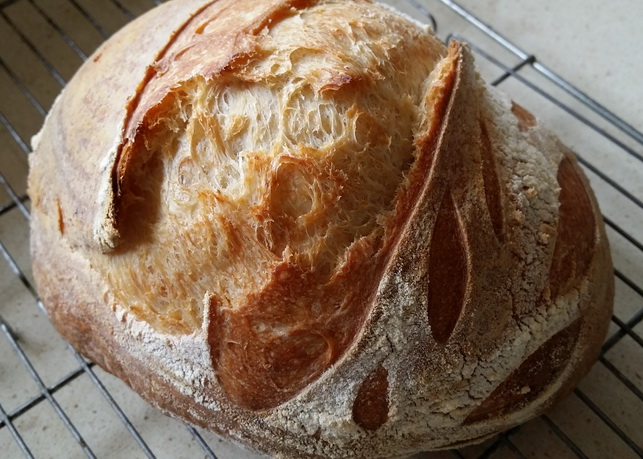 Sourdough loaf made at a workshop held by My Green Garden